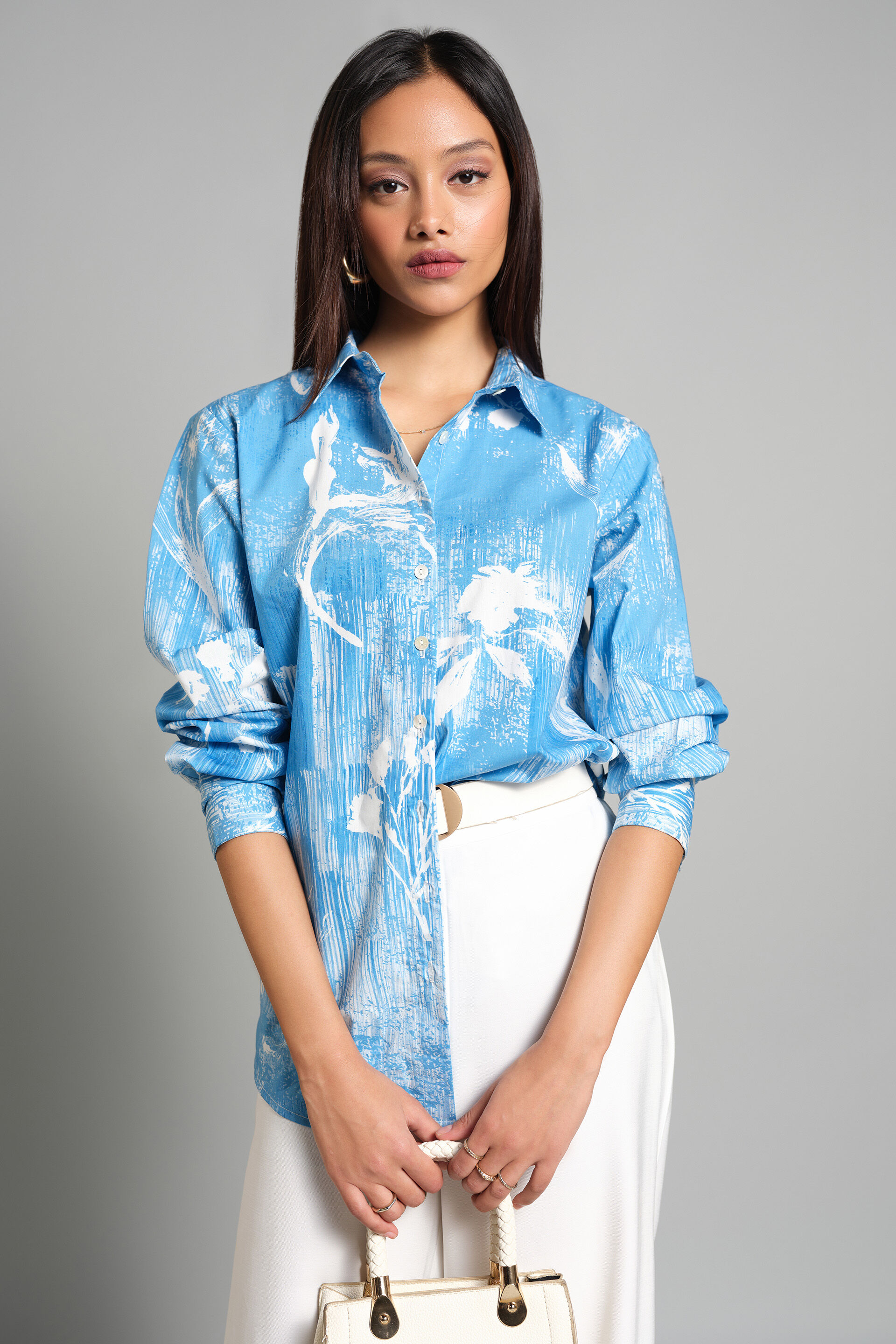 Nature's Cyano Shirt, Blue, image 1